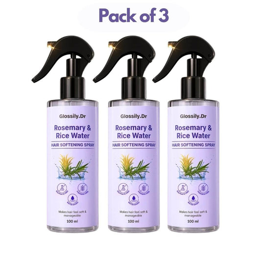 Lushéa™ Rosemary & Rice Water Hair Ritual Mist — Growth, Shine & Strength (Luxury 3-Bottle Set)